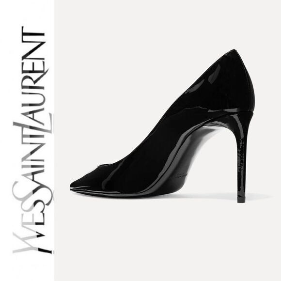 SAINT LAURENT YSL ZOE PATENT LEATHER PUMP SIZE 36+ / US 6.5 - Picture 2 of 6
